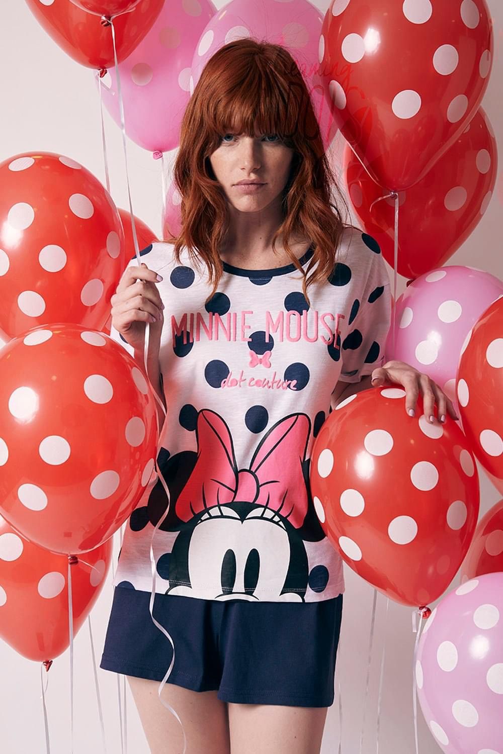 Disney  Pijama Minnie Mouse de Manga Curta- Mulher – Loja do pijama